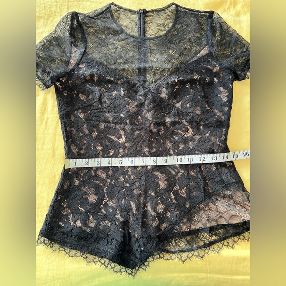 BCBG Lace Peplum Top - Picture 6 of 10